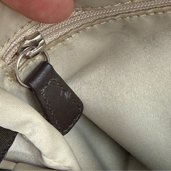 Coach Madison Ivory Brown & Purple Chainlink Signature Tote Purse - Picture 12 of 15